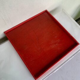 Red Wood Tray (40cm)