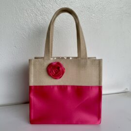 Pink Jute Bag
